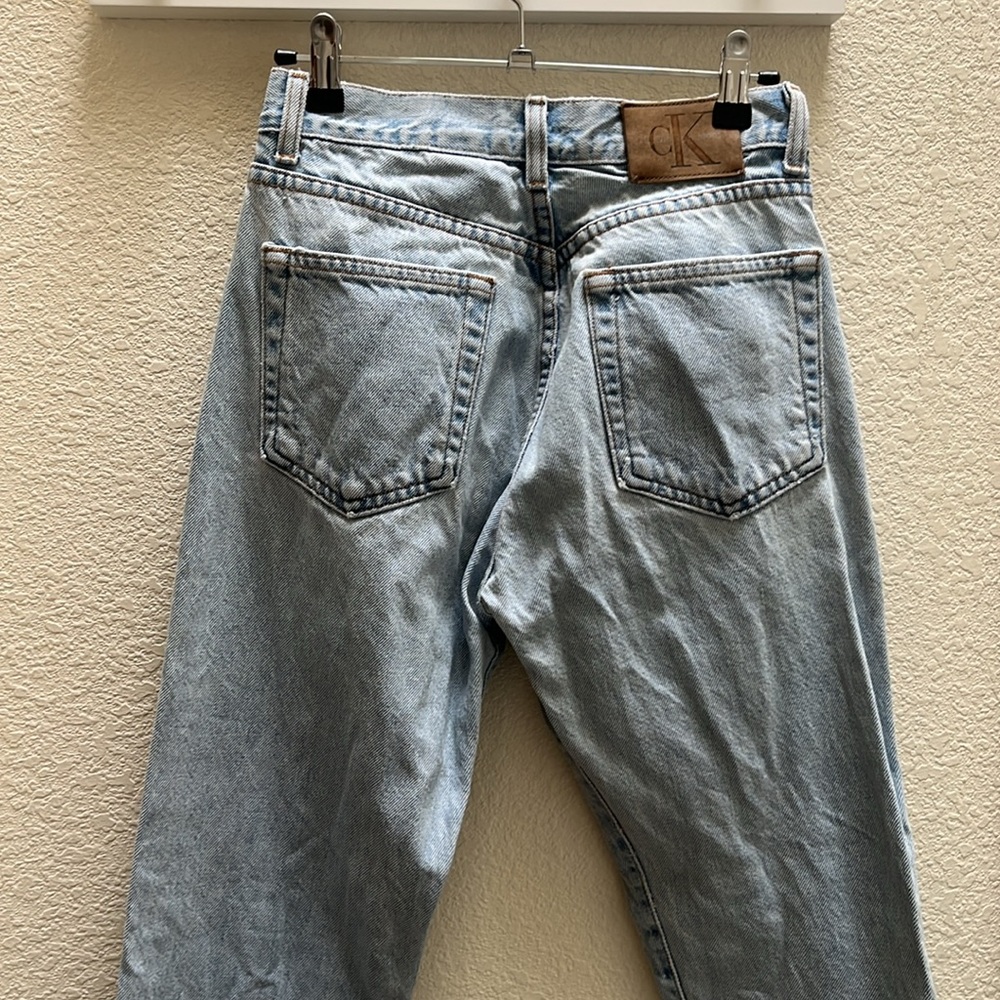 VINTAGE Calvin Klein | Women's High Rise Light Denim Jeans - Picture 2 of 6